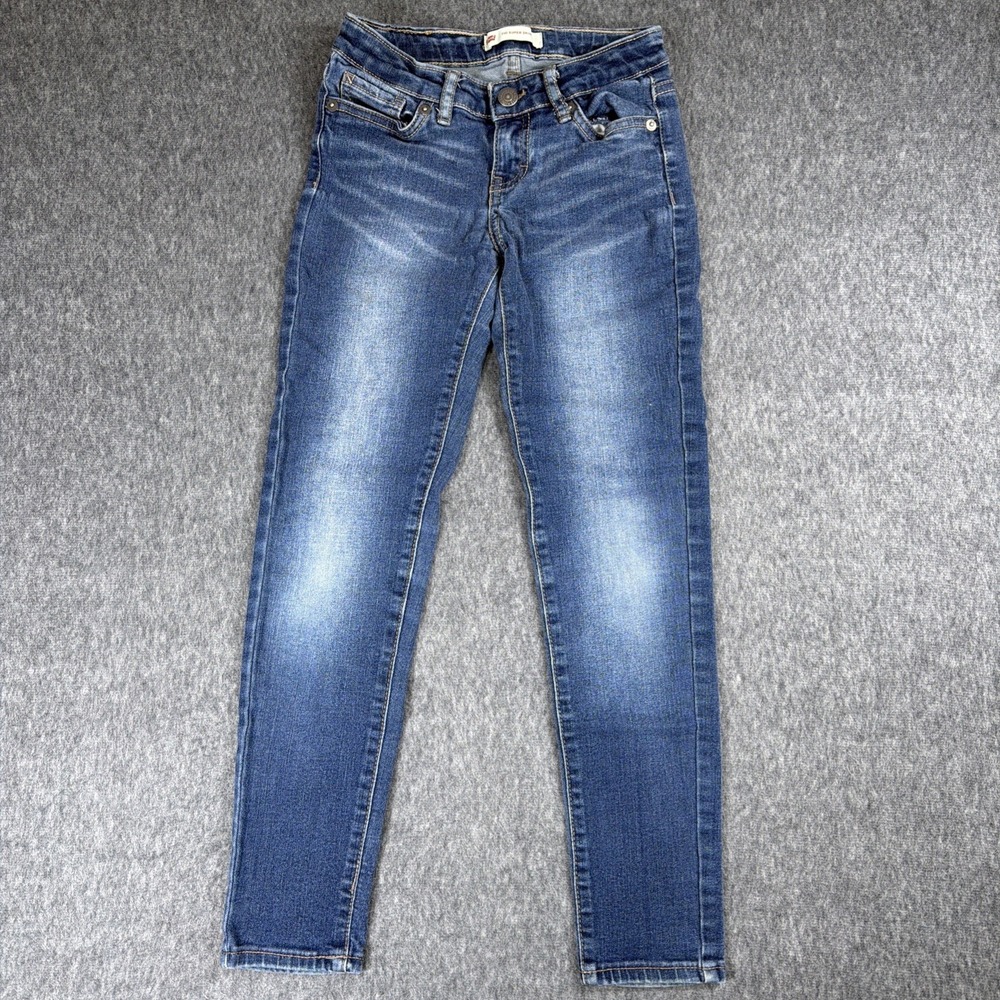 Levi's 720 Jeans Size 8 reg Youth High Rise Super Skinny Light Wash Adjustable